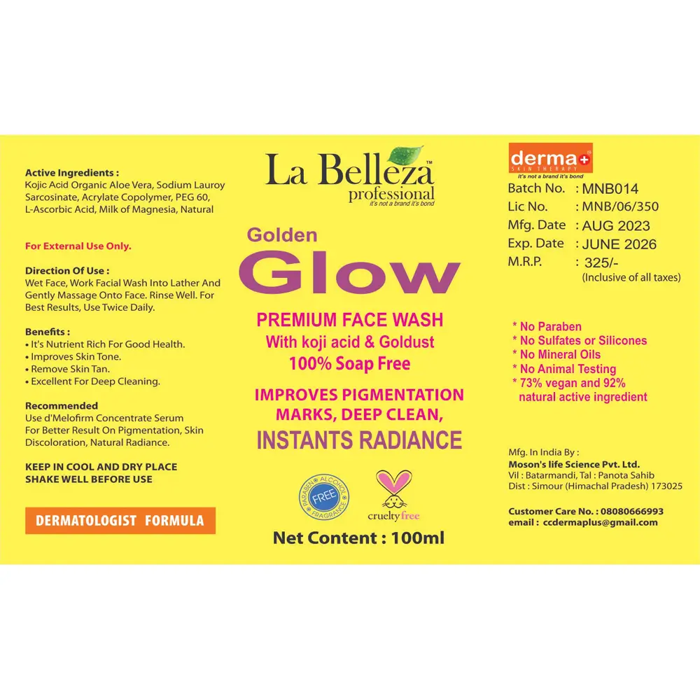 Golden Glow Premium Face Wash – 100 ml - Image 2